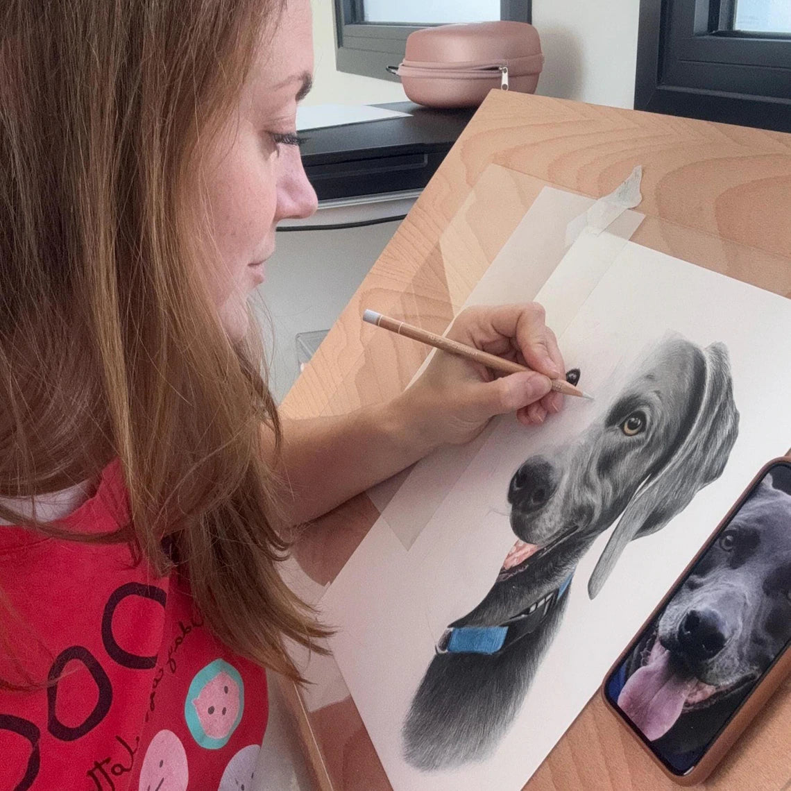 Personalized Pet & Family Portraits Made with Love — Transform Your Favorite Photo Into a Meaningful Custom Colored Pencil Artwork That Captures Precious Memories